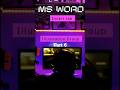 MS WORD Insert tab illustrationGroup(part 6)#msword #computer #knowledge #trending #shorts #ytshorts