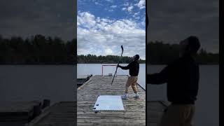 Guy Scores Goal on Pier After Performing Mind Blowing Tricks With Hockey Stick and Puck - 1171266