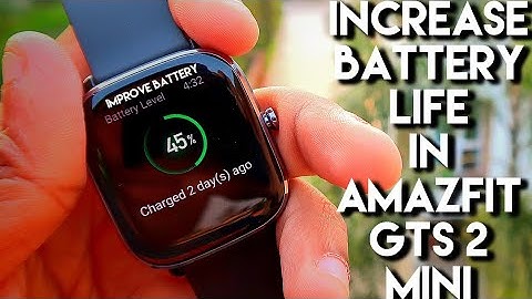 Increase #Battery in Amazfit Gts 2 Mini by following these simple steps.