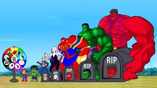 Evolution of SUPERHEROES: HULK Family, IRON SPIDERMAN vs. SPIDER GWEN & CAPTAIN GIRL | Boxing Fight