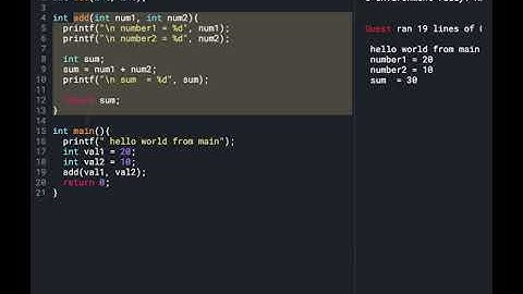 Function for Adding two Numbers | Return Function |  part 2
