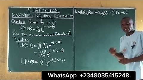 Maximum Likelihood Estimation | Example on Maximum Likelihood Estimation #2  @content-academy