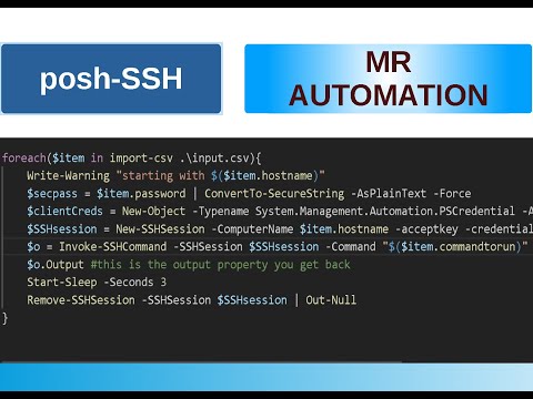 PowerShell S2E62  (SSH From windows)