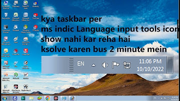 ms indic Language input tools icon not showing in taskbar solve for windows 7