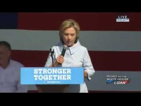 Hillary Clinton Started To Cough Violently In Cleveland, Ohio (FULL VERSION)