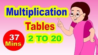 Presenting multiplication tables for children 2 to 20 "learn numbers
20". it's easy learn with this.01:30 multiplication...