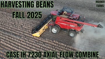 Soybean Harvest 2025: Case IH 7230 & New Holland Flex Header