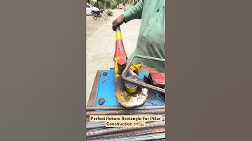🔥REBAR BENDING MASTERY: Perfect Rectangles |Pillar-Perfect Bends: Construction Grade Results!🏗️