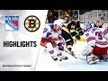 NHL Highlights | Rangers @ Bruins 11/29/19