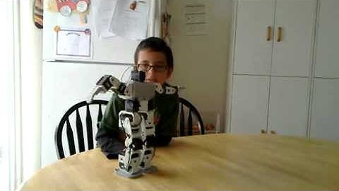 Humanoid robot demo   Bioloid