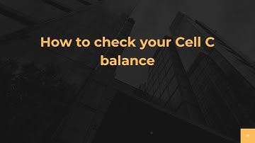 How to check your Cell C balance