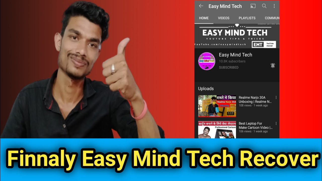 Finnaly Easy Mind Tech YouTube Channel Recover 🙏 Good News - YouTube