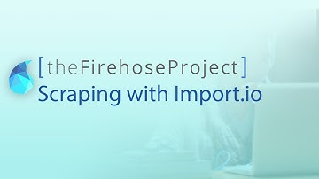 Scraping with Import.io