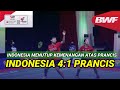 UBER CUP 2021 INDONESIA VS PRANCIS, INDONESIA MENANG 4:1