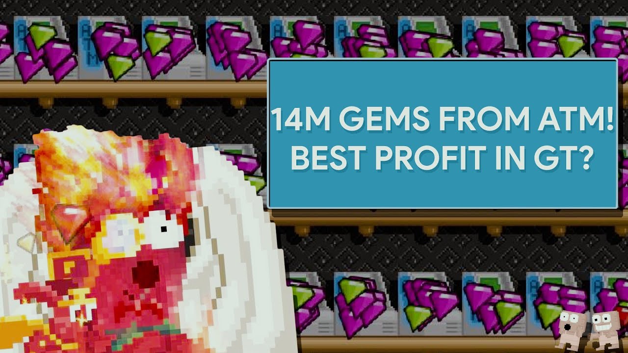 Best Profit With ATM (14Mil Gems Every Day) | Growtopia (Quit)