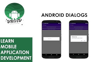 Android Dialog Box - Alert Dialog and Progress Dialog