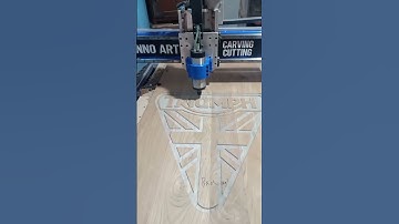 Engraving Logo Triumph motorcycle with cnc router