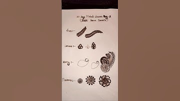 day-2 (Basic henna elements) #class2 #shorts #youtubeshorts #viral #basic