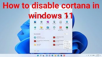 How to disable cortana in windows 11