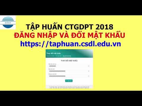 Video Hướng dẫn đăng nhập và đổi mật khẩu trên hệ thống tập... - youtube