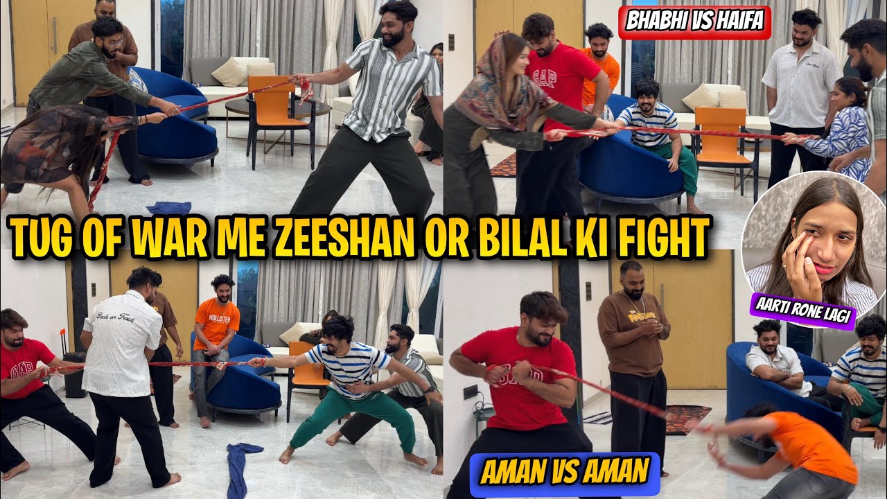 Tug Of War me Zeeshan Or Bilal Ki Hui Fight🤬Aarti Rone Lagi | AALTU FALTU |