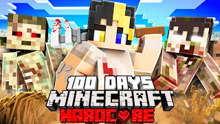 I Was STRANDED for 100 Days in Hardcore Minecraft