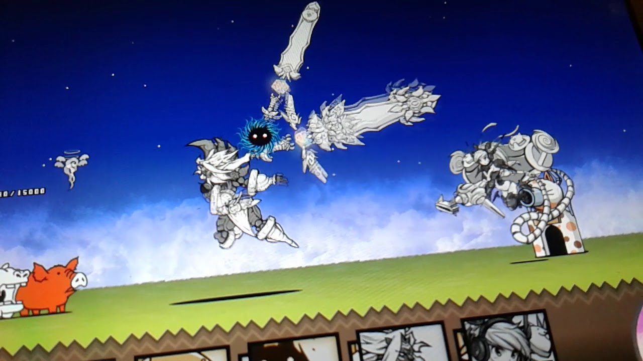 battle cats is a game where it is cats VS dogs and no blood or violence.