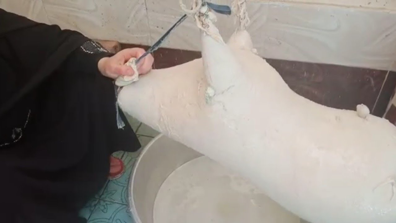 طريقه خض القربه و عمل السمنه البلدى بطريقه مضمونه 💯♥️