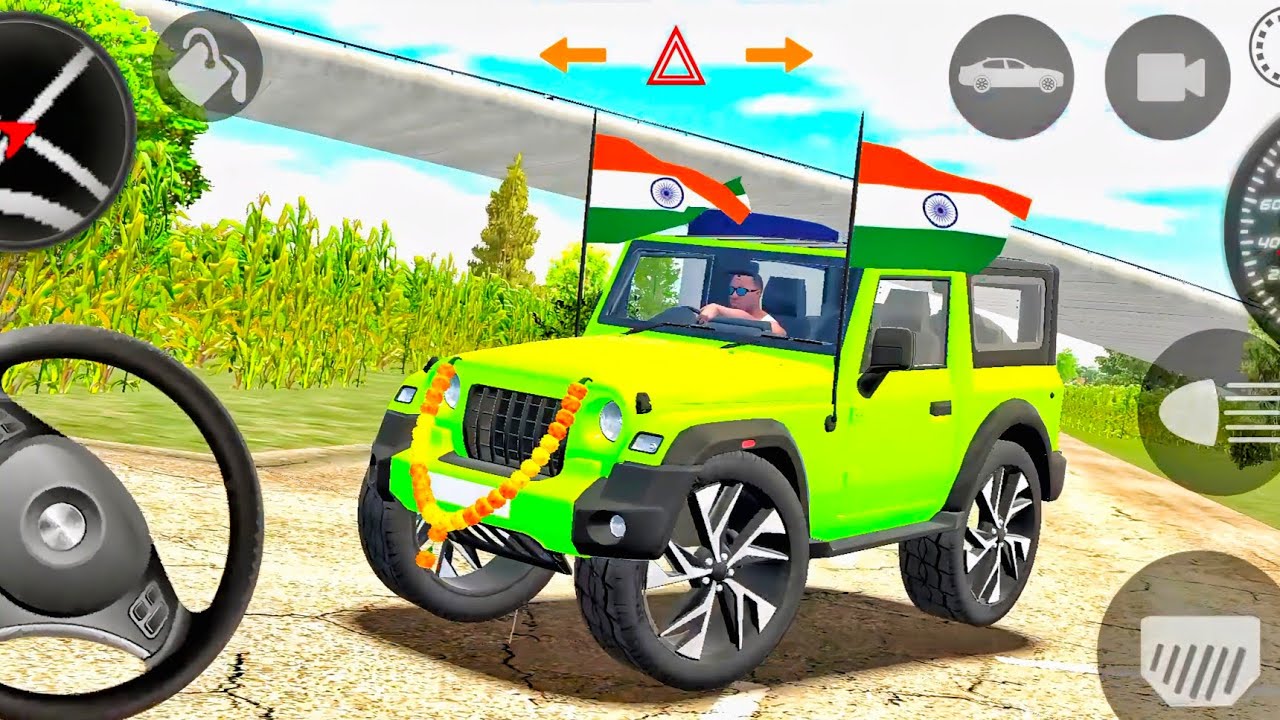 Modified Mahindra Thar😈Games:Indian Green Thar (Gadi Wala Games) Car Game Android Game - #2026