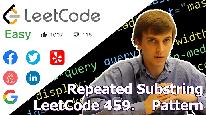 LeetCode 459. Repeated Substring Pattern (Algorithm Explained)