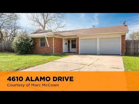 4610 ALAMO DRIVE, Wichita Falls, TX home video tour