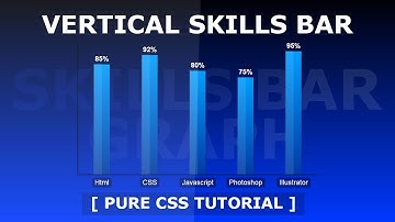 How To Create Vertical Skills Bar Graph - Vertical Bar Chart with Html and CSS - Tutorial