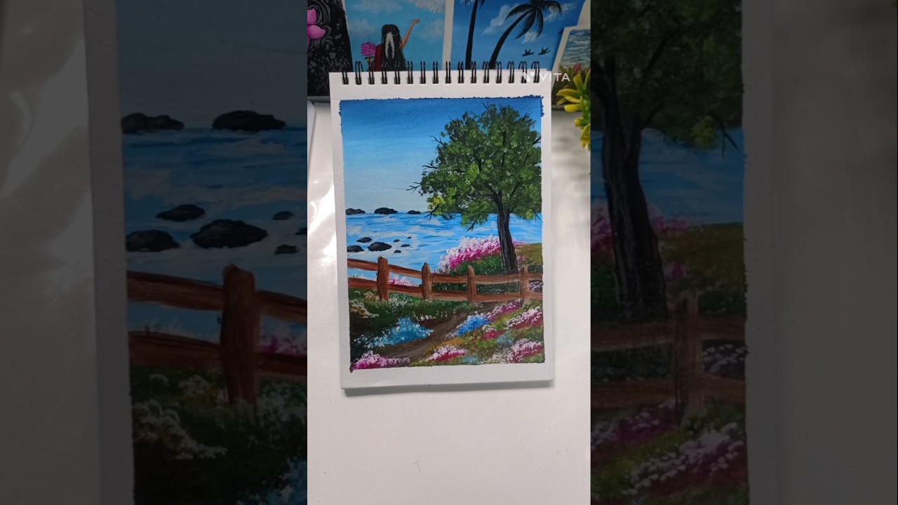 Serene Landscape Painting🌳