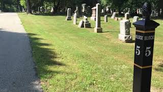 Graves in ‘Colored Section’ of Oak Ridge Cemetery
