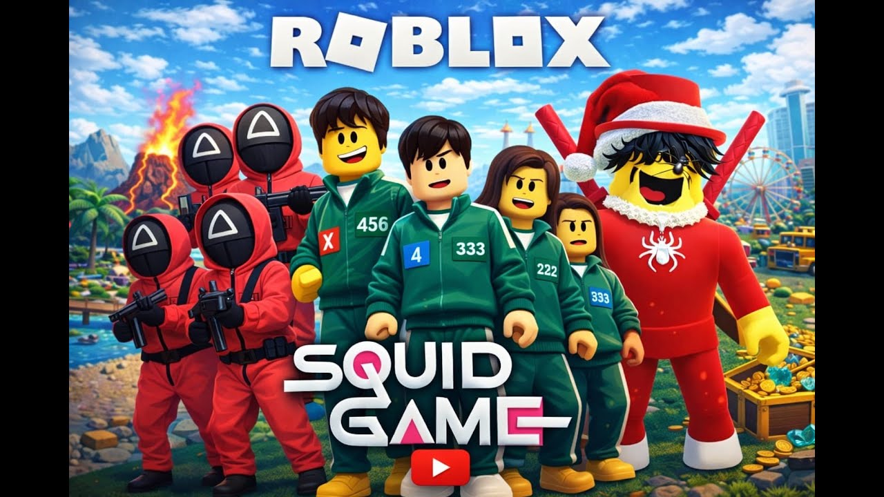 SQUID GAME GIASS BRIDGE ONE WRONG STEP = GAME OVER - ROBLOX LIVE  