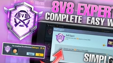 Easy Way To Complete 8v8 Expert Achievement | 80 Kills In One Game | How To Complete 8v8 Achievement