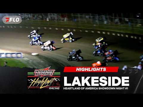 Heartland of America Showdown Night #1 | High Limit Racing at Lakeside Speedway 10/9/26 | Highlights - dirt track racing video
