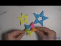 How to make stars with origami paper