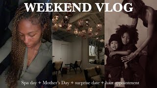 spend the weekend with me ! VLOG| hair appointment (senegalese twist)+ life as mom of two + MORE!!