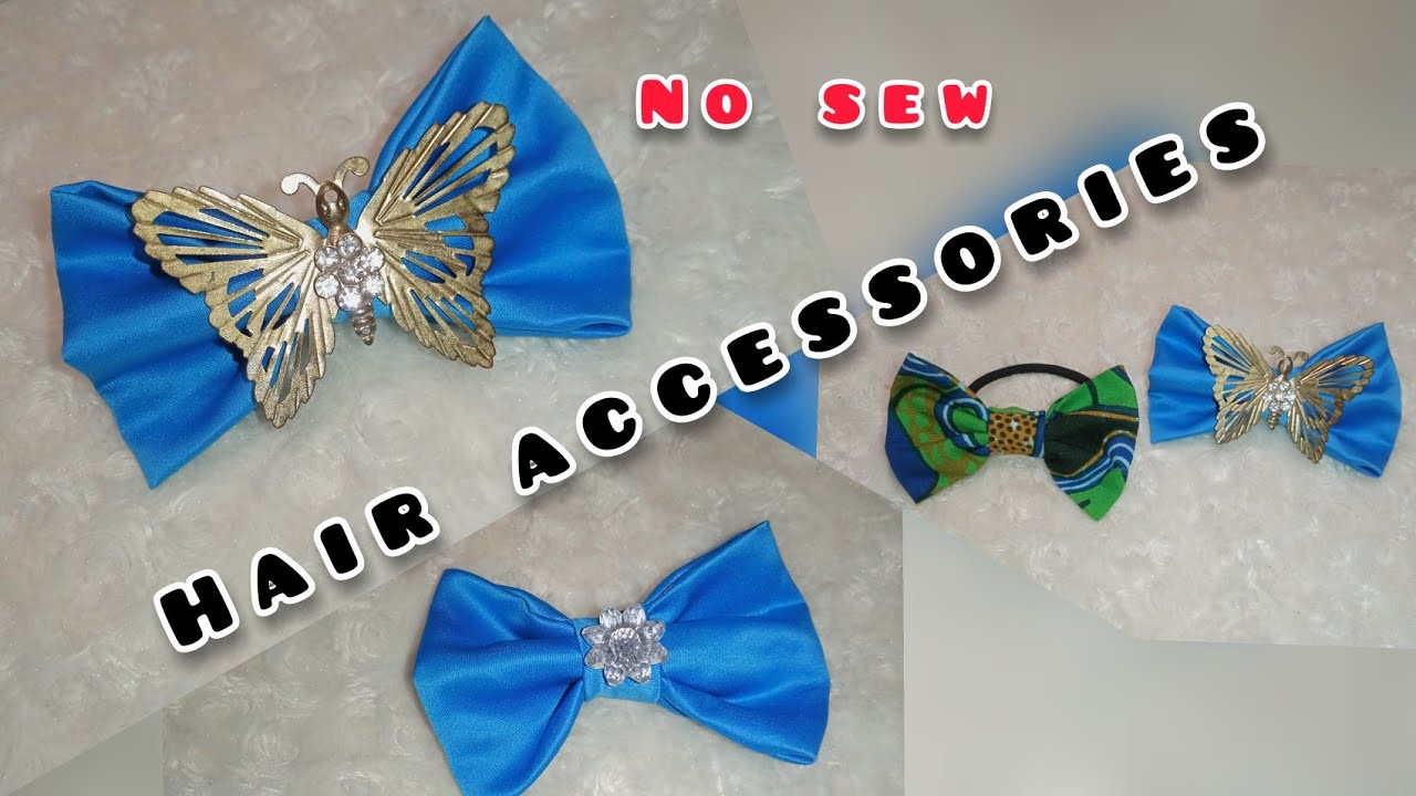How to make hair accessories from scrap fabric DIY Fashion