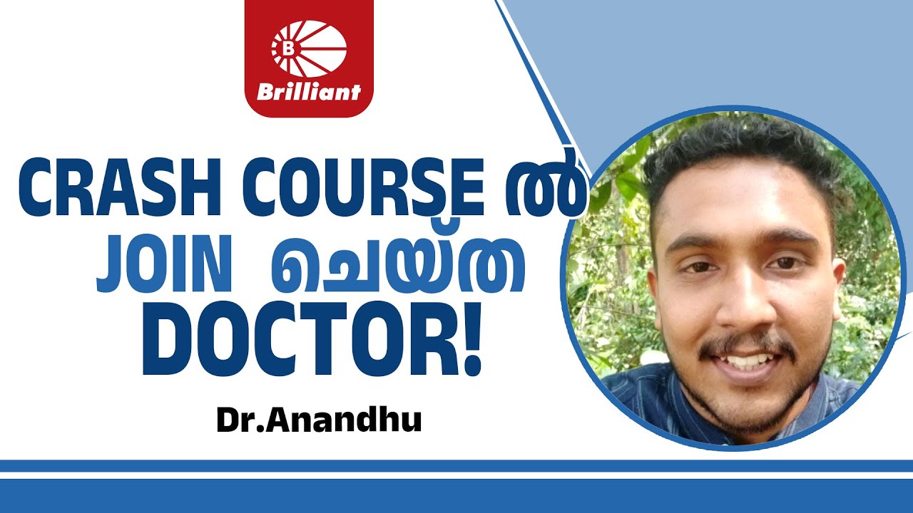 The Doctor who joined Crash Course | Dr.Anandhu | Crash Course Success ...