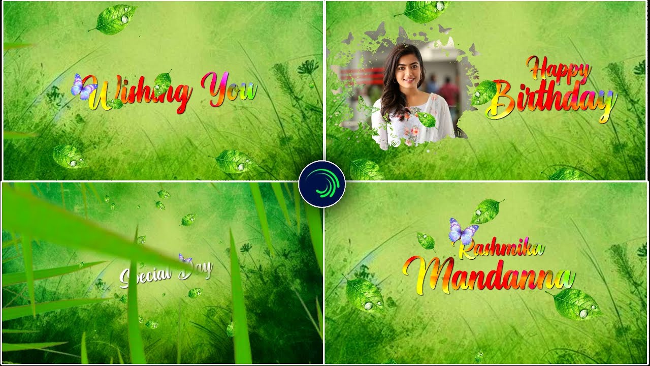 3D happy Birthday video editing in Alight Motion New birthday