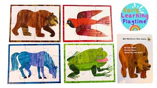 Learn Colors, Animals, and Kid Puzzles | Preschool Reading | Advanced Toddler | Brown Bear ReadAloud