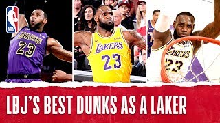 Famous LeBron's BEST Dunks Since Joining The Lake Show! Wealth