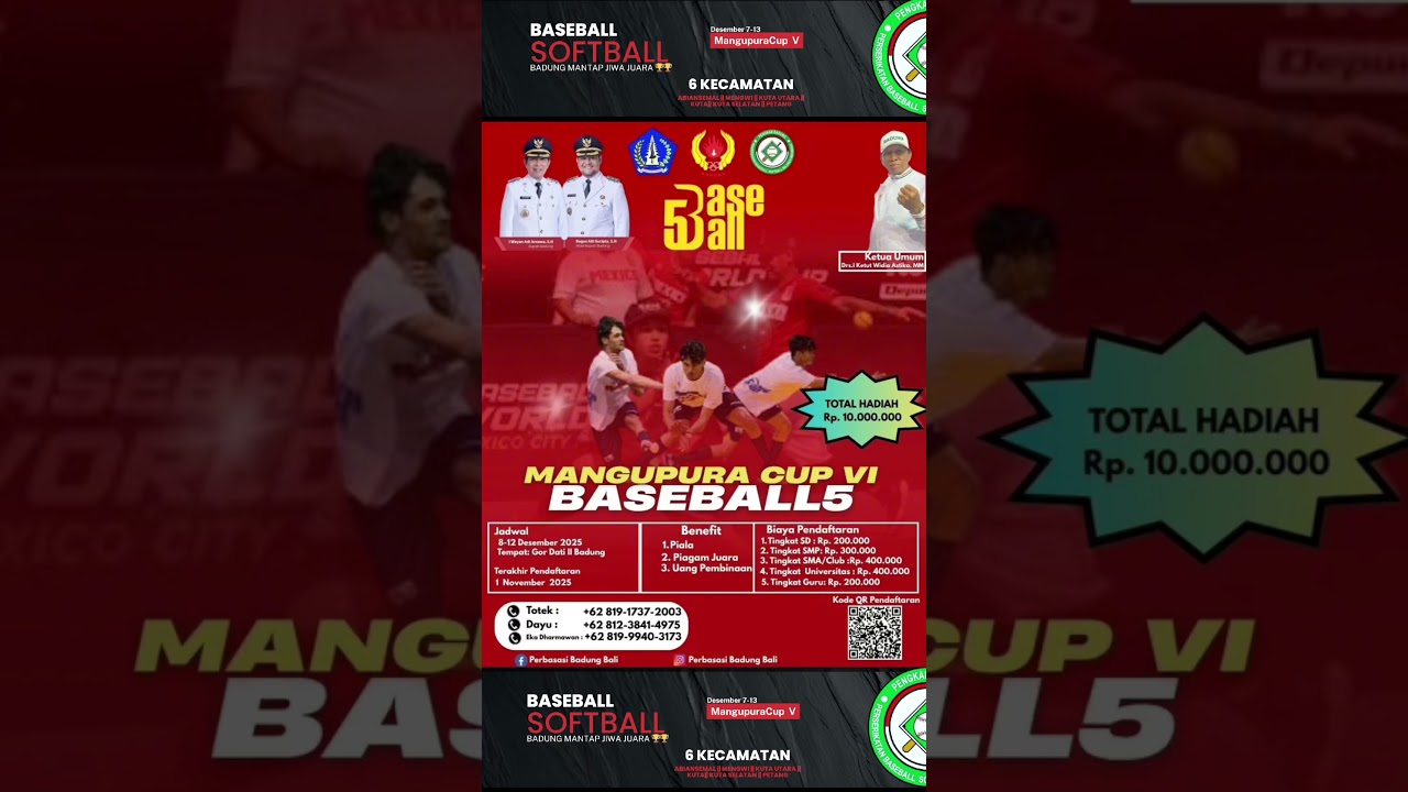 Mangupura Cup ke 5 baseball5  - Desember 2025 
