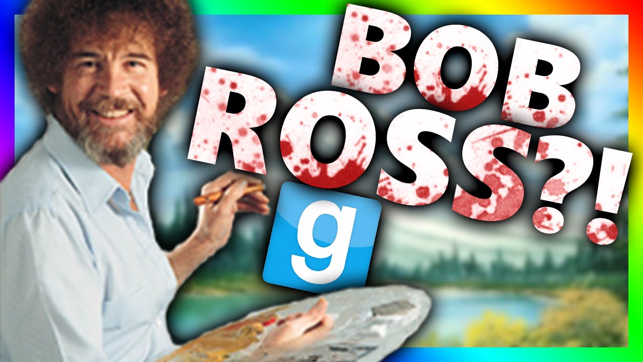 BOB ROSS HIDE AND SEEK!?!? | Gmod Sandbox Minigame (Bob Ross Mod)