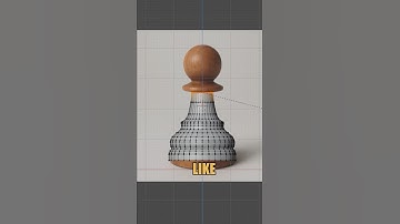 How To Make a Chess Pawn in Blender Super Fast!