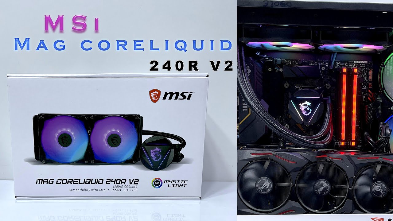 MSI - WaterCooling MAG CORELIQUID 240R V2 WHITE