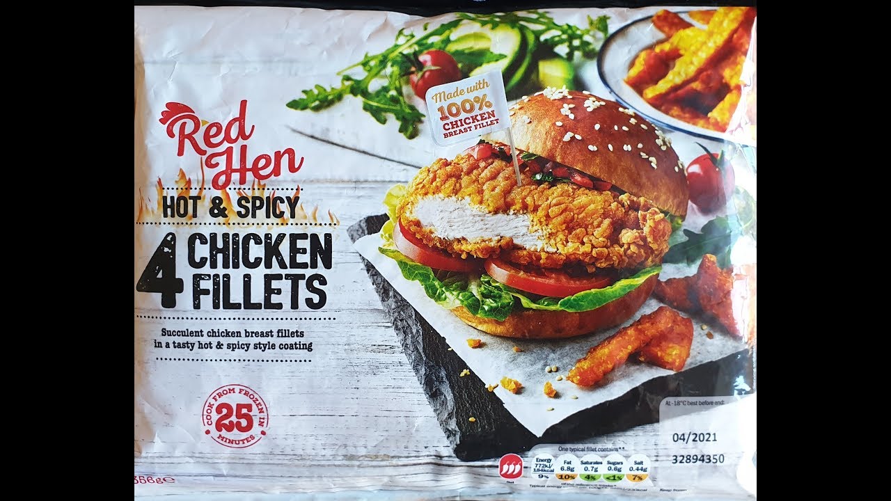 lidl Red Hen hot n spicy chicken breast fillets Review YouTube
