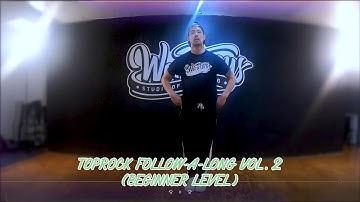 Toprock Follow-A-Long WarmUp Vol.2 (Beginner Level) Bboy/Bgirl Breaking Tutorial